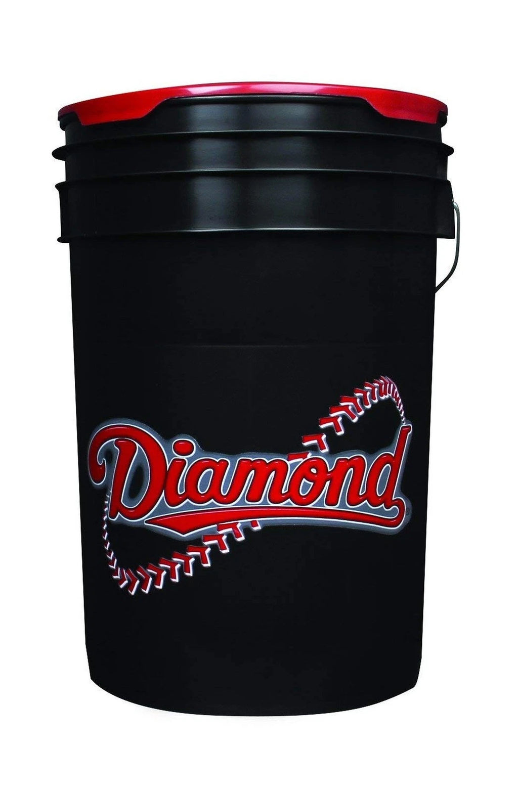 Diamond Sports D-OB DOB Baseballs in 6-Gallon Ball Black Cushion Lid Bucket 3...